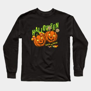 Halloween pumpkin kids Long Sleeve T-Shirt